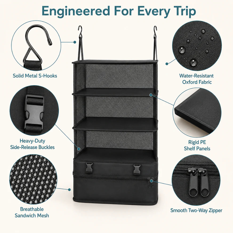 Foldify™ - Hanging Travel Organizer