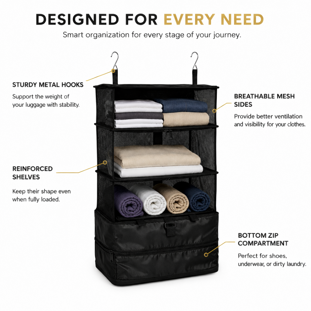 Foldify™ - Hanging Travel Organizer