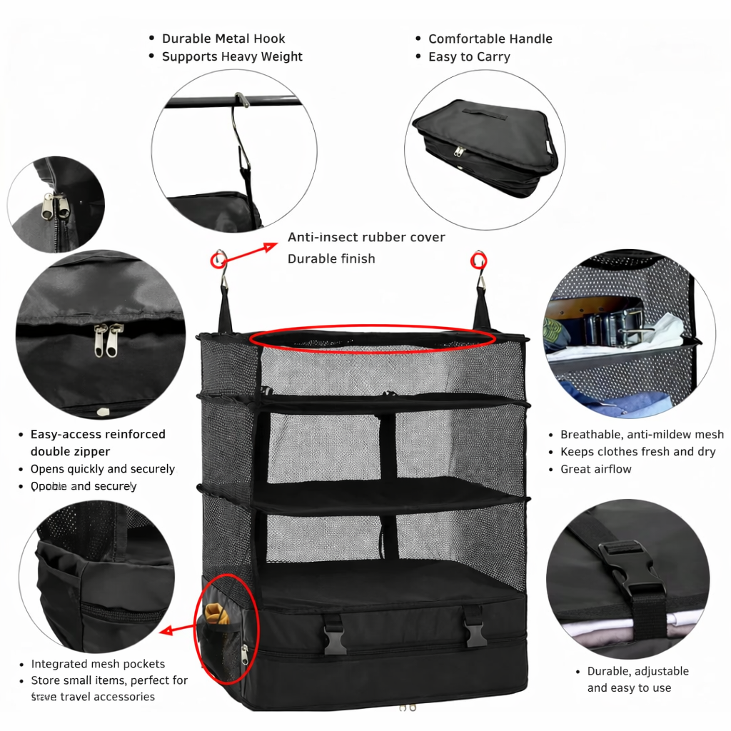 Foldify™ - Hanging Travel Organizer